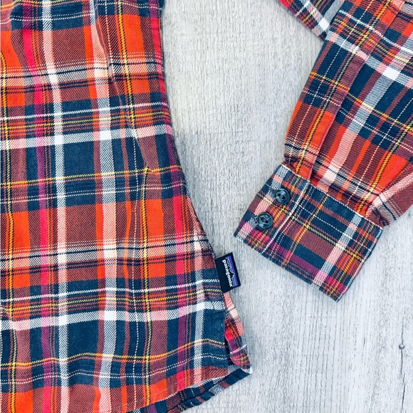 Patagonia Worn Wear W's Heywood Flannel Plaid Shirt Size 6 - Picture 5 of 8
